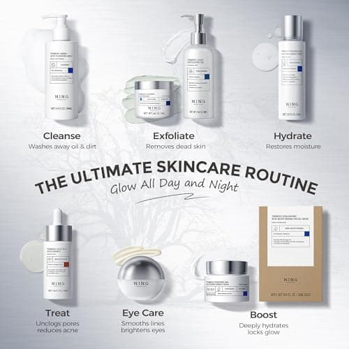 NING DERMOLOGIE Skin Care Set: 8-Step Tembusu Essence Skincare Kit, Cleansing Hydrating Moisturizing Anti-Aging Gift Sets for Women – Complete Daily Routine for Sensitive, Dry, Oily & Aging Skin - Thumbnail 4