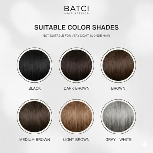 Batci Hair Concealer Cream for Thinning Hair & Bald Spots - Non-Fiber Scalp Concealer Root Touch-Up for Men & Women, Sweat/Water Resistant, One Shade for Black Brown & Grey Hair 1 fl oz (30ml) - Thumbnail 4