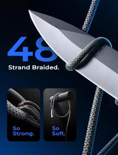 LISEN USB C to USB C Cable for iPhone 16 Charger Cord 240W Type C Charger Fast Charging Cord USB C Cable for iPhone 16e 15 17X iPad MacBook Air Pro Samsung Z Fold 7 Switch 2, 3.3ft+6.6ft/2 Pack/Black - Thumbnail 6