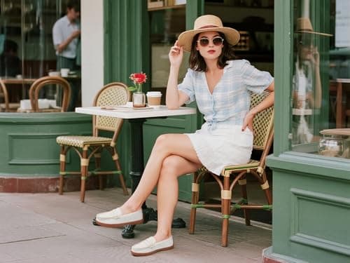 BEAUSEEN Women's Penny Loafers Slip-On - Lightweight Breathable Suede Driving Moccasins,Cute Business Casual Dress Shoes for Work & Travel Beige, 9.5 US - Thumbnail 2