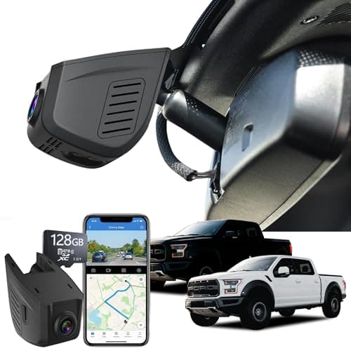 ONESTOPGUARD 4K Ford F150 Dash Cam for 2013-2026 F250/F350/F450 Super Duty 2015-2026 XLT Lariat King Ranch Raptor,OEM Look,G-Senson,UHD 2160P Video,WiFi,App,128GB Card - Image 1