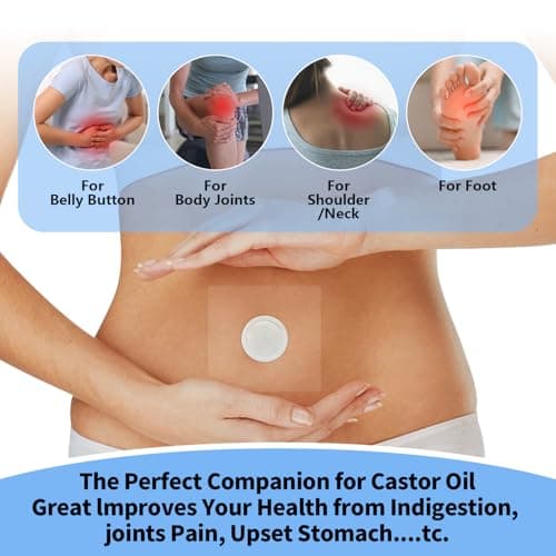 12PCS Castor Oil Patches - Transparent PU Film for Belly Button Patch, Invisible & Leak-Proof Design, Self-Adhesive Disposable Stickers, No Wash Needed (Oil Not Included) - Thumbnail 4