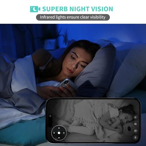 Indoor Camera, 3K HD Indoor Security Camera, 360° Pan/Tilt Pet Camera, 2-Way Audio, Siren, Night Vision, Baby/Pet Monitor with Phone App 2.4G and 5G WiFi, Compatible Alexa and Google Assistant - Thumbnail 4