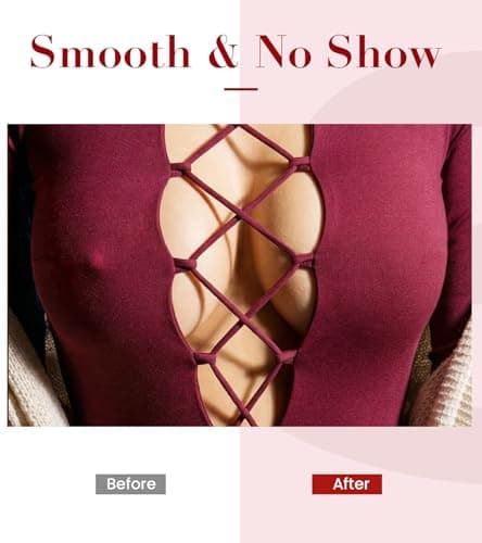 Seamless Invisible Nipple Covers for Women, 2 Pairs Reusable Ultra-thin Sticky Silicone Pasties, Washable Adhesive Breast Petals with Travel Case for Daily Wedding Swimwear Strapless Outfits - Thumbnail 4