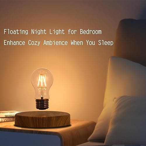 INOVAXION Levitating Floating Light Bulb, Magnetic Levitation Wireless Bulb Lamp, Gravity Lamps, Magnetic Levitating Decor& Display for Room and Office, Unique Tech Gift and Toy. - Thumbnail 5