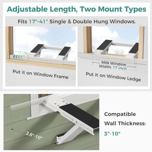 No-Drilling Window Air Conditioner Support Bracket, AC Holder Stand Mount - Thumbnail 4