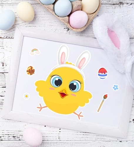 Easter Stickers - DIY Happy Easter Egg Bunny Sticker for Kids, Easter Crafts Stickers Kids Game Toys Gift Party Favor Supplies(24 Sheets) - Thumbnail 4