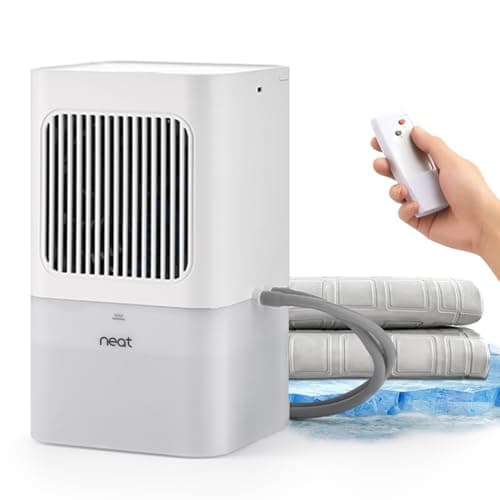 AquaPad Breeze Water Cooling Mattress Pad, 5 YR AquaCoverage, Remote Control, EvapoChill & SuperBlue Technology, Smooth, Hydro Cooled Mattress Topper, Bed Chiller (Double (for Queen/King/Calking))