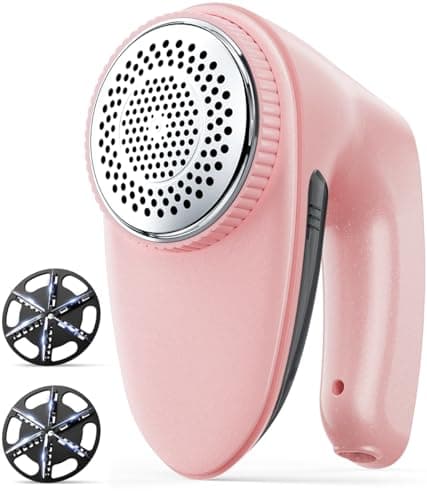 Bymore Fabric Shaver, Lint Remover for Clothes, Sweaters & Furniture, Pink - Image 1