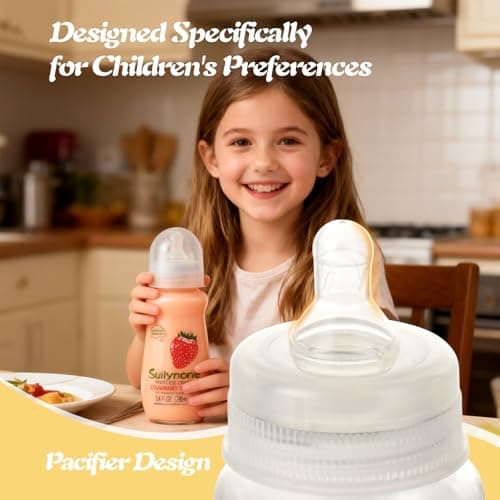 280ml Yogurt Drink Reusable Glass Bottle, 3-Pack Mixed Flavors Drinkable Yogurt - Fun Gift Box, Birthday & Holiday Present. - Thumbnail 3