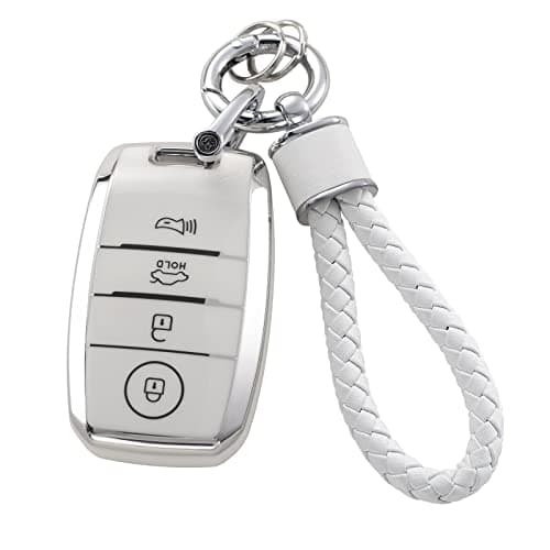 YO&YOYE for Kia Key Fob Cover with Keychain, Soft TPU Key Case Fit for Kia Forte Koup NIRO Optima Rio Sorento Soul Sportage Smart 2 3 4 Buttons Key