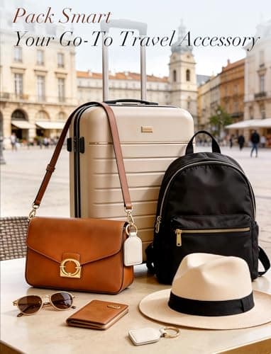 Niveaya Magnetic Hat Clip for Travel, Strong Magnet Holder for Hats, Chic Hands-Free Travel Essentials for Beach Cruise Vacation, Secures Hats on Tote Bags Purse Backpacks Luggage, 1-Pack Beige - Thumbnail 6