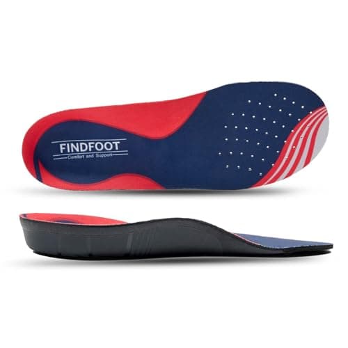 Hard and Durable Orthopedic Arch Support Shoe Insoles for Foot (Black, 13) - Image 1