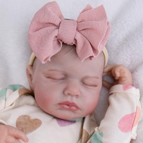 Milidool Realistic Reborn Baby Dolls - 20 Inch Cute Soft Vinyl Newborn Baby Doll Poseable Real Life Baby Dolls with Complete Accessories Toy for 3+ Years Old Girls Gifts, Pretend Play, Collection - Thumbnail 2