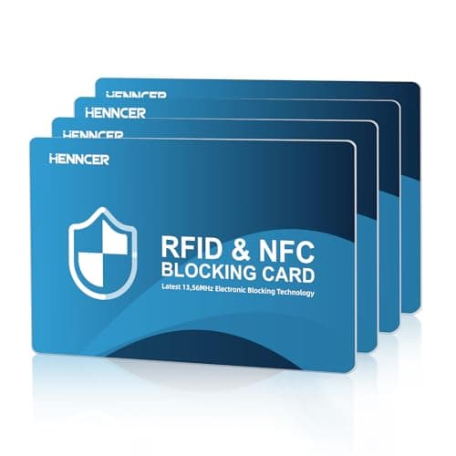 2025 NEW RFID Blocking Card, 6 Pack Fuss Protection for Entire Wallet Shield, Credit Card Protector NFC Bank Debit Blocker, Identity Theft Prevention for Passport Travel Security (4) - Image 1
