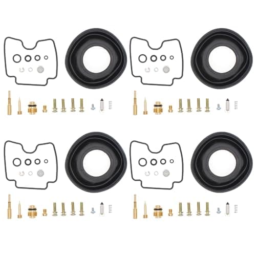 Carburetor Repair Service Kit with Diaphragm for Yamaha FZS1000 FAZER 2001-2005 Fit Motorcycle Carb Maintenance Rebuild Set(4 Pack) - Thumbnail 2