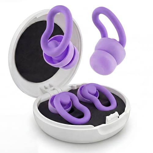 Ear Plugs for Sleeping, 2 Pairs Reusable Ear Plugs for Side Sleepers, 6 Sizes Silicone Ear Tips (Single & Dual Layer) 30dB Noise Reduction for Snoring, Travel & Focus - Image 1