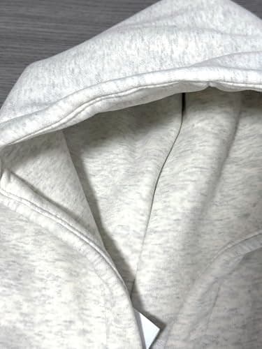 jnospne Hoodies for Teen Girls Cute Hoodies for Women Embroidered Oversized Hoodie Y2k Sweatshirts Preppy Clothes White - Thumbnail 3