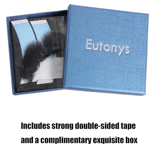 Fake Mustache and Fake Beard Natural Realistic 100% Human Hair Hand Tied Goatee False Beards with Invisible Lace, Costume Facial Hair for Men Cosplay, Halloween, Drama, and Funny Party - Thumbnail 2