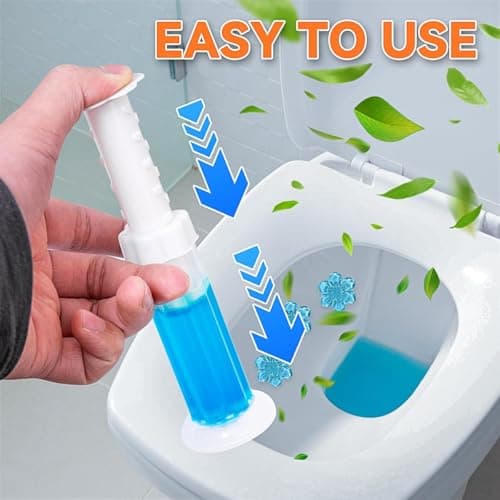 Gihen 84 Flowers Toilet Cleaner Gel Stamps- (6 in 1) Air Freshener, Effective Deodorizer, Long Lasting Fragrance for Bathroom, Toilet Bowl - Thumbnail 4