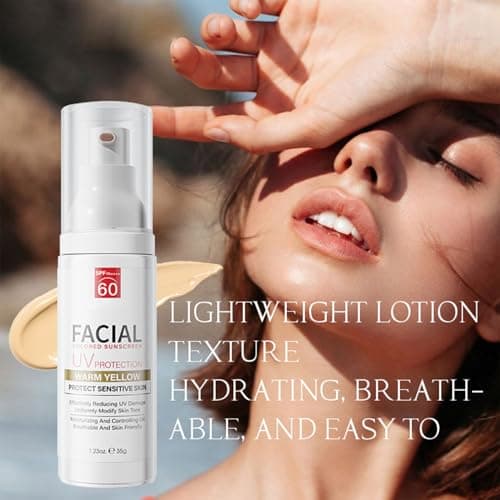 Tinted Sunscreen, Tinted Moisturizer with SPF, Tinted Sunscreen for Face, Tinted SPF 60, Oil Control & Moisturizing Skin Tone Correcting, Radiance Skin, Perfect for Mothers Day Gifts &Beach Must Haves - Thumbnail 5