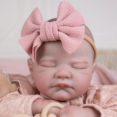Milidool Reborn Baby Dolls, 20Inch Soft Vinyl Realistic-Newborn Baby Doll Poseable Real Life Lifelike Baby Dolls Accessories with Gift Box Toy for 3+ Year Old Girls Gifts, Pretend Play, Collection - Thumbnail 2
