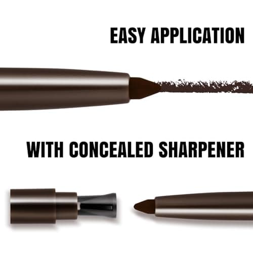 HECI BEAUTY Sharpenable Gel Eyeliner Pencil, Multi-Use Longwear Eyeliner Pencil, Ultra-Smooth Tip Eye Makeup with Up to 24HR Wear, Waterproof & Smudge-Proof - Dark brown - Thumbnail 5