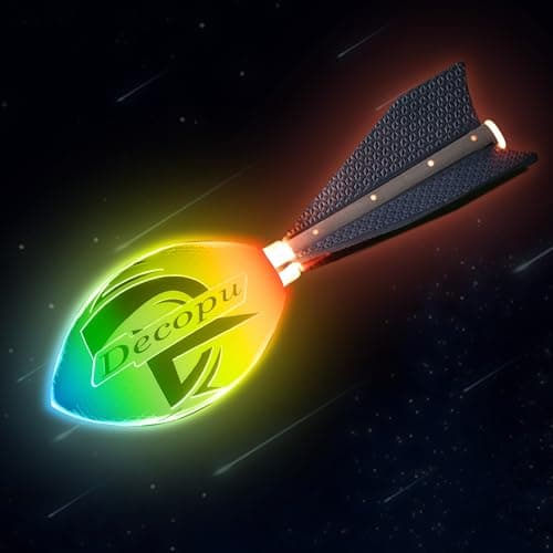 Latest Light Up Football-Glow in The Dark Ball-Rechargeable-Vibration color change-Outdoor Sports Birthday&Summer Gifts for Boys 6-8 8-12 13+ Year Old-gift for teen boys age 8 9 10 11 12 13 14 15 - Image 1