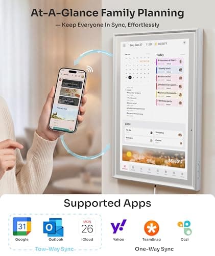 Ingnok Digital Calendar: 15.6inch Wall Planner,Real-Time Electronic Calendar Sync, Smart Touchscreen for Family Schedules, Built-in Chore Rewards & Wall Mount –Designed for Your Organized Life - Thumbnail 2