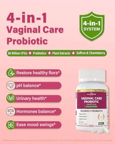 Anven Health Vaginal Probiotics for Women pH Balance with Prebiotics - 60 Billion CFU for Odor, Yeast & Digestion - Cranberry for Urinary Tract & Hormonal Balance - Vegan & Non-GMO | 90 Capsules - Thumbnail 3