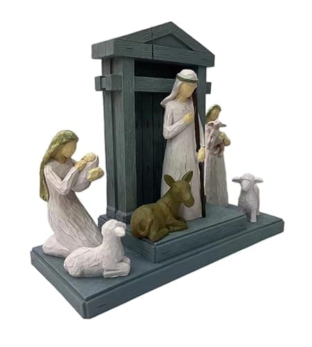 LIVINGBELL 6pcs Christmas Nativity Scene Set - Thumbnail 3