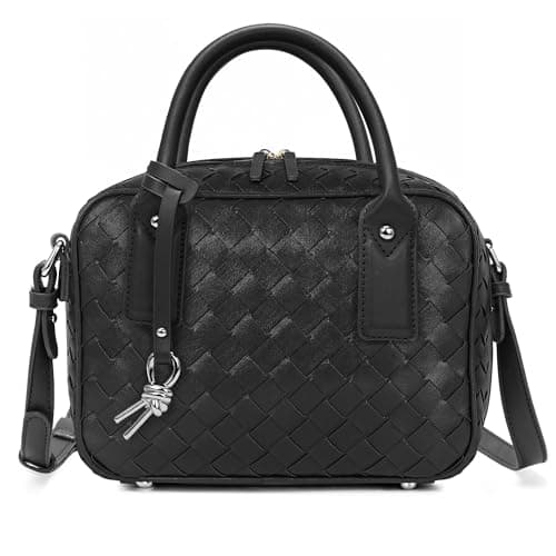 Goinsound Women's Woven Top Handle Bag Luxury Crossbody Purse Designer Handmade Shoulder Satchel for Daily Use - Image 1