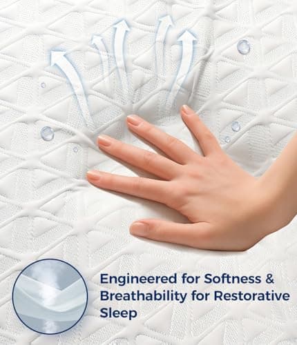 AVIKEN Waterproof Mattress Protector King Size, Soft Breathable Mattress Pad with Deep Pocket 8"-21", Noiseless 3D Air Fabric Cooling Mattress Cover for Bed, Machine Washable, White - Thumbnail 3