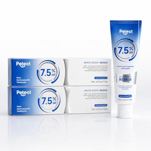 PETECT Nano Hydroxyapatite Toothpaste for Sensitive Teeth, Fluoride Free Whitening Toothpaste for Adults, Enamel Repair & Fresh Breath, SLS Free Vegan Toothpaste, ICY Melon Mint, 4.23 oz, 2 Pack - Image 1
