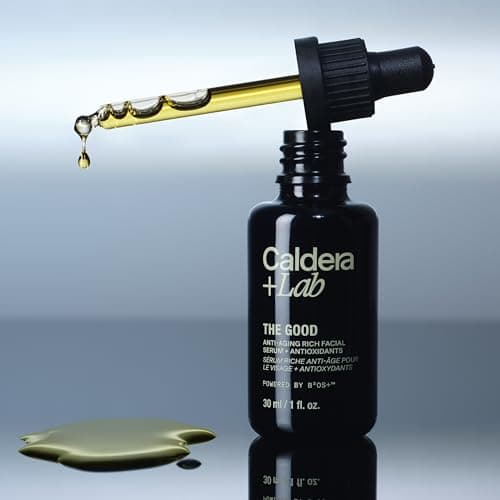 Caldera + Lab The Good | Men's Organic Moisturizing Face Serum for Dry, Sensitive, & Normal Skin – Vegan, Natural & Antioxidant Packed Skincare Facial Oil - Thumbnail 5