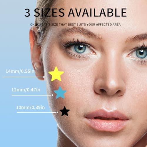 Safirst Star Acne Patches Hydrocolloid Pimple Absorbing Patch 3 Sizes 200 Counts Spot Blemish Stickers Zit Dot Colorful Cover Breakout Hiding Face Emergency Treatment - Thumbnail 5