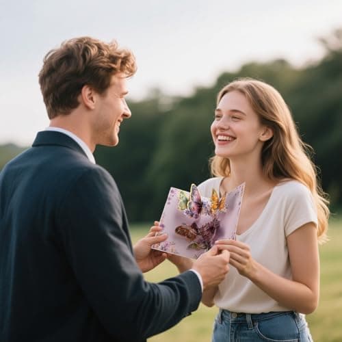 mountova Butterflies Pop Up Card, Butterfly Flower Card Greeting Card Get Well Cards Thinking of You Card Gift for Birthday, anniversary, Valentines Day, Mother's Day - Thumbnail 3