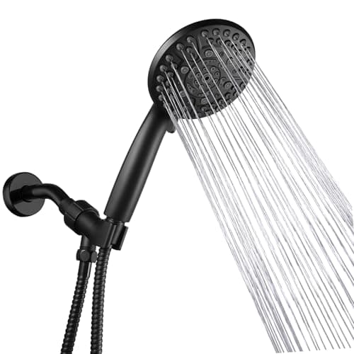 Iopsk 10 Spray Shower Head with Handheld,High Pressure shower heads with Handheld Spray Combo,Hand Held Shower Head with 60 Inch Long Hose (Matte Black) - Thumbnail 6