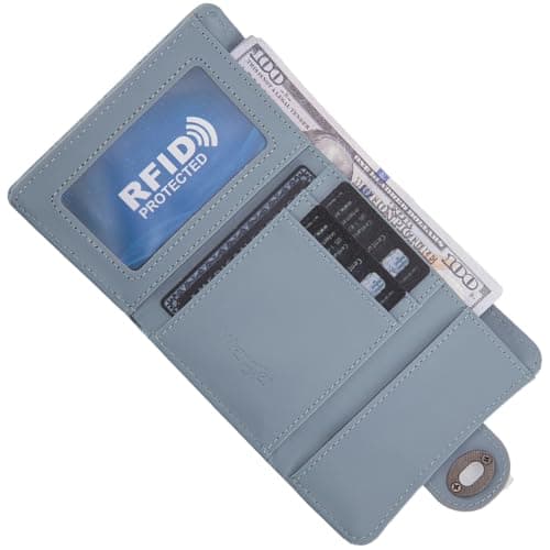 Montana West X Wrangler Women's Wallet Minimalist Small Pocket Wallet Trifold Money Organizers Cute Ladies Wallet with Zipper Coin Pocket - Thumbnail 2