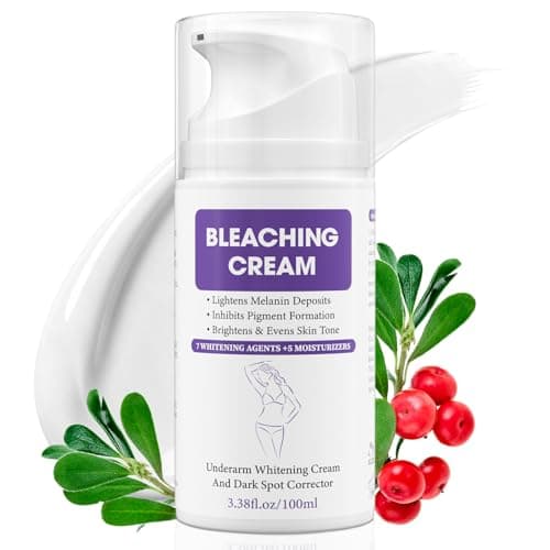 Skin Bleaching Cream, Dark Spot Remover for Face and Body, Hyperpigmentation Relief, Skin Lightening Cream with Vitamin C for Intimate Areas, Underarms, Knees, Elbows & Bikini Line, 3.38fl.oz - Image 1