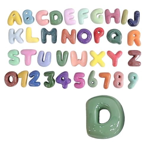 4 Inch Gypsum Letter or Number for Wall Decor, Single Alphabet or Digit for Home Decor Party Decoration Name Signs, Birthday Gifts for Boys Girls (Letter D) - Image 1