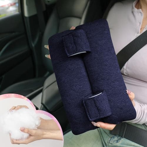 Post-Op Seat Belt Pillow – Ice/Hot Pocket for Chest/Heart, Small Navy Blue - Thumbnail 6