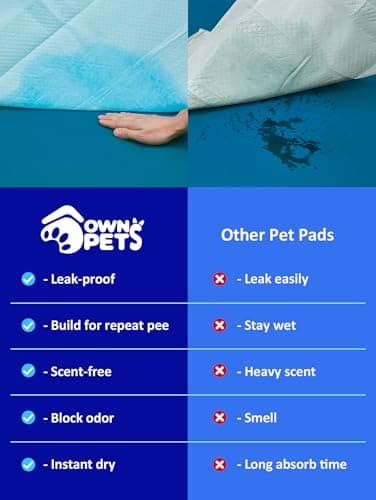 Ownpets Dog Training XL Extra Large Pad 35’’ x 32’’, Leak-Proof 6-Layer Pet Potty Training Pads Pee Pads with Quick-Dry Surface for Pets, Puppies, Adult, Sick & Aging Dogs, 40 Counts - Thumbnail 3