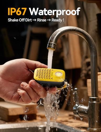 JOYROOM Wearable Bluetooth Speakers, Clip-On Wireless IP67 Waterproof Small Portable Magnetic Speaker with Light, Clean Sound/Bluetooth 5.4/ENC Built-in Mic/Lightweight Speaker for Outdoor/Work - Thumbnail 4