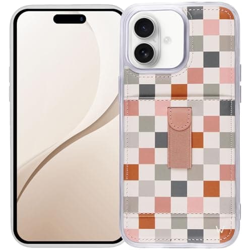 Walli Cases for iPhone 16 Case Aesthetic Sport Wallet Phone Case Card Holder, Securely Holds up to 2 Cards - Cute, Trendy Phone Cover fits iPhone 16, with Finger Strap - Image 1