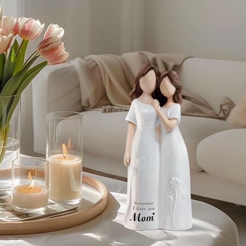 Eyschura Mom Birthday Gifts from Daughter - Mom Gifts, Mother Birthdays Gift, Mothers Day Christmas Birthdays Gift for Moms, Moms Sculpted Hand-Painted Figurine - Thumbnail 3