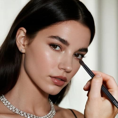 Eye Makeup Brush Set, 6 Pcs Professional Blending Eyeshadow Makeup Brushes for Concealer Eyebrows Eyeliner, Soft Hairs & Wood Handle…… (black 6pcs) - Thumbnail 6