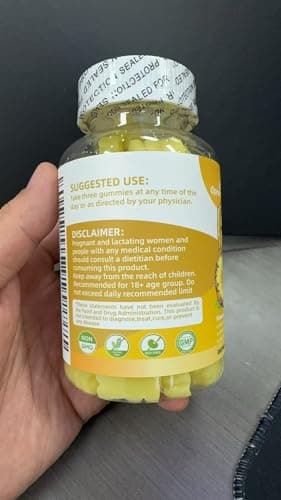 Creatine Monohydrate Gummies Complex for Men & Women -Advanced Formula W/L-Taurine + Vitamin B12, Sugar Free Chewable Supplement,90 Pineapple Gummies - Thumbnail 2