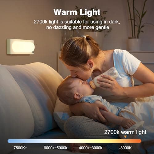 ICARER FAMILY Motion Sensor Night Light, Rechargeable LED Night Lights, Silicone Night Light for Kitchen, Closet, Bedroom, Stick-On Magnetic Indoor Lamp - Thumbnail 4