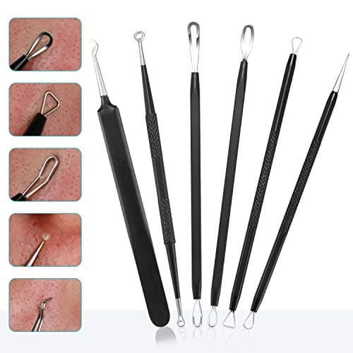 Blackhead Remover Pimple Popper Tool Kit - (6 Piece Kit) - Professional Stainless Pimples Comedone Extractor Removal Tool - Thumbnail 2